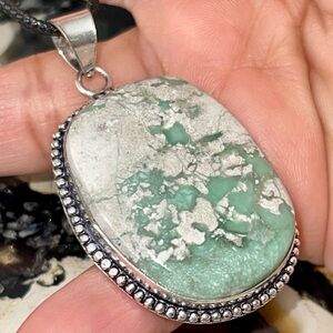 Variscite- Utahlite Pendant 2"